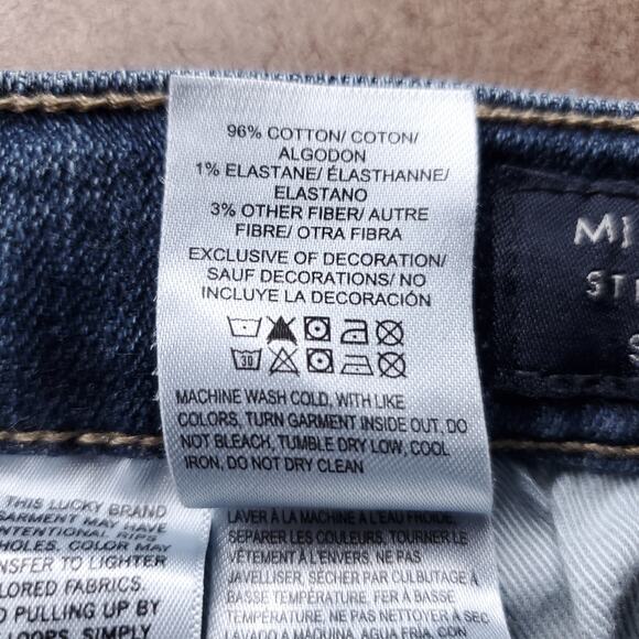 Lucky Brand Sweet Jeans Womens 4/27 Blue Medium Wash Mid Rise Straight Leg Denim - Picture 12 of 12